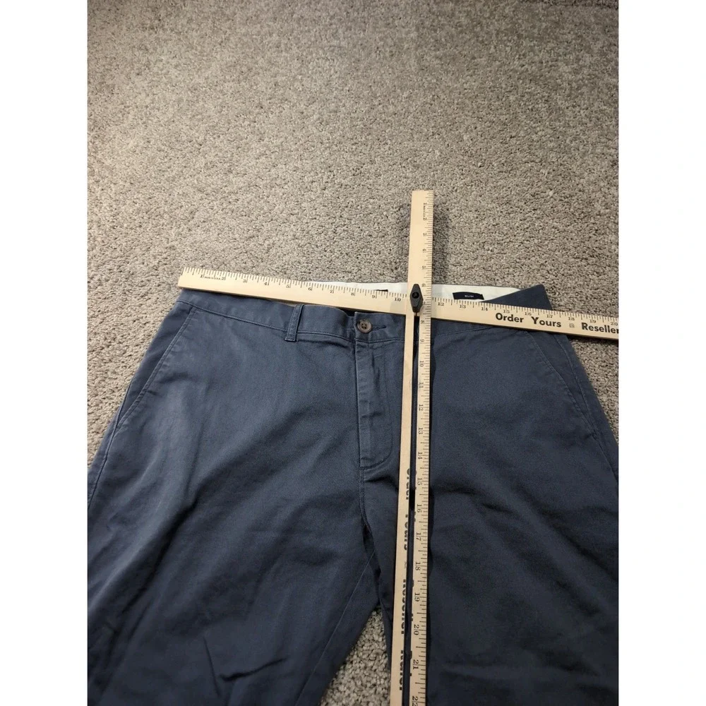 J.Crew Flex Slim Chino Pants Mens 34x30 Blue‎ Grey Stretch Cotton Trousers